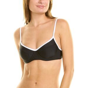 Sonya Womens  Yara Triangle Bikini Top, Black
